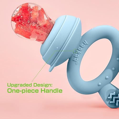 Miniatura 5 de Haakaa Comedero de alimentos para frutas y mini congelador, moldes para paletas de leche materna para alivio de enfriamiento del bebé, alimentador