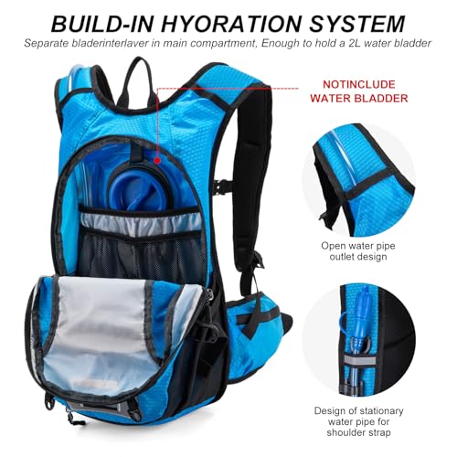 Carey STENHydration Backpack Cycling Pack Equipped 2L Water Bag(Sky Blue) - image 7