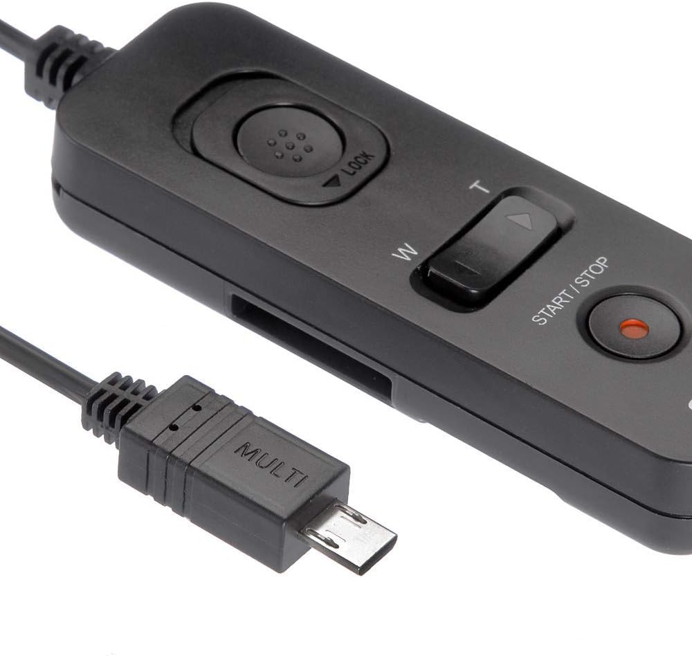FOTGA RM-VS1 Remote Control Cable with Multi Terminal for Sony Digital Camera Handycam A6500 A6300 A6000 A5100 A5000 A9 A7 A7R A7S II A7M2 A7R2 A7S2 RX100 NEX-3N AX100E As RM-VPR1 (1m/3.3ft)
