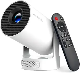 Projetor HY300 Pro+ Portátil 4K 8000 Lúmens 720P Nativo Android 14 - Alto-falante 5W WiFi 6 e Bluetooth 5.4 Para Home Theater e Uso Externo