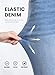 SHEWIN High Waisted Jeans for Women Fall Fashion 2026 Stretchy Skinny Jeans Trendy Buttons Full Length Denim Pants with Pockets Myosotis Size 10