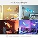 Nanoleaf Shapes LED Wall Lights, RGBW Smart Wall Panels with 16M+ Color, Compatible with Alexa & Google Assistant, Music Sync, Screen Mirror, Wall Lights Expansion Pack (Triangles 3 Pack)