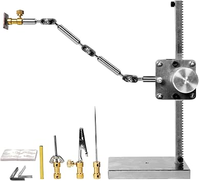 Fixed Frame Armature Kit,Stainless Steel Rigging Arm,with 5 Connectors,Arm Length 9.8 Inches,for DIY Production of Characters, Clay Figures, and ModelsSize10in