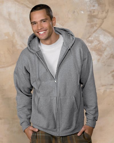 Hanes Men's Ultimate Full-Zip Hoodie, Men's Hooded Fleece Sweatshirt with Zipper2