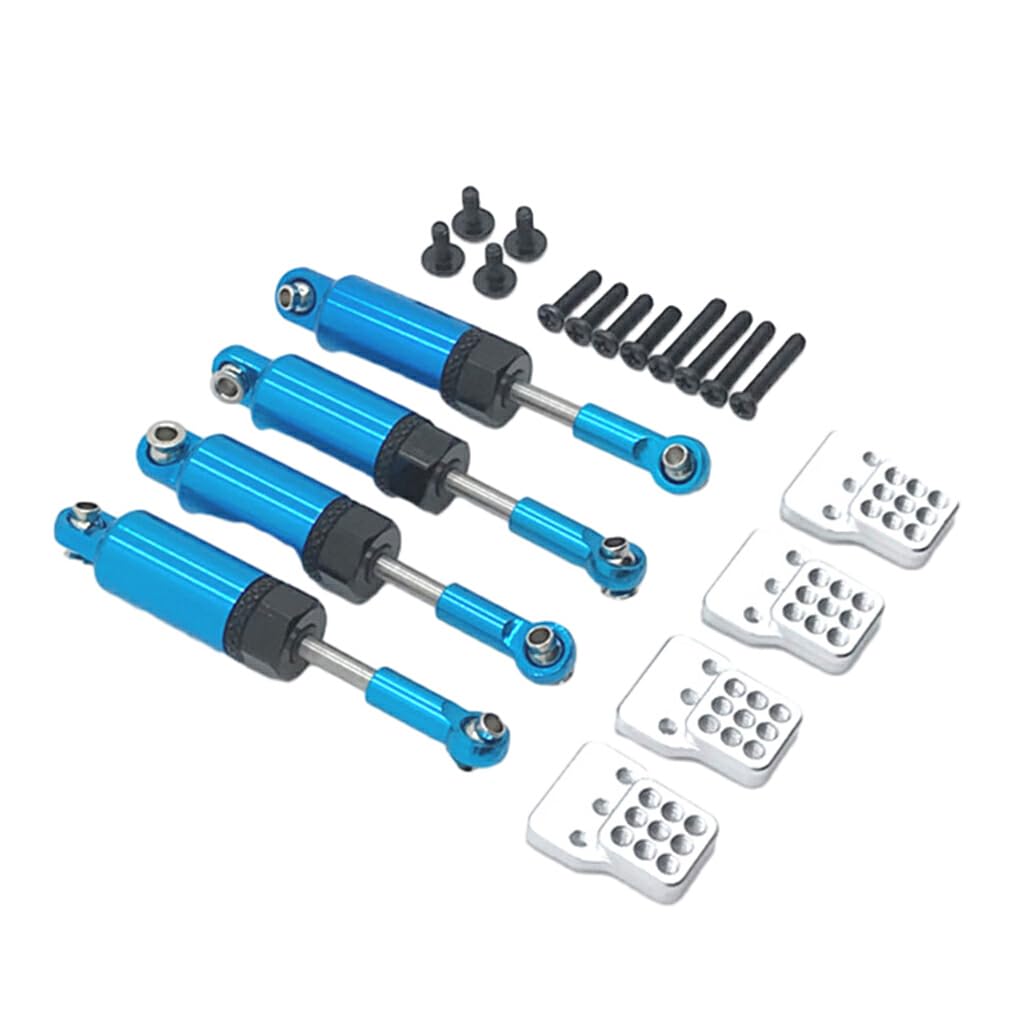 wisoolkic Amortiguador Ajustable de Metal, Soporte de Choque para 1/16 WPL C14 C24 RC, Piezas de Coche Wltoys A959 A959-B A949 A969 A979 K929, Azul