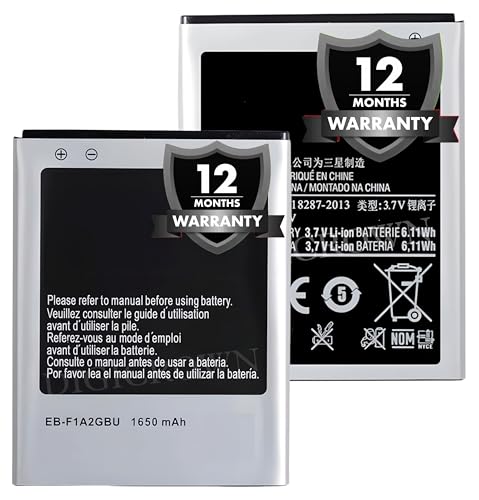 Image of Original EB-F1A2GBU Battery Compatible for Samsung Galaxy S2 - (1650mAh) - 1 Year Warranty DC00