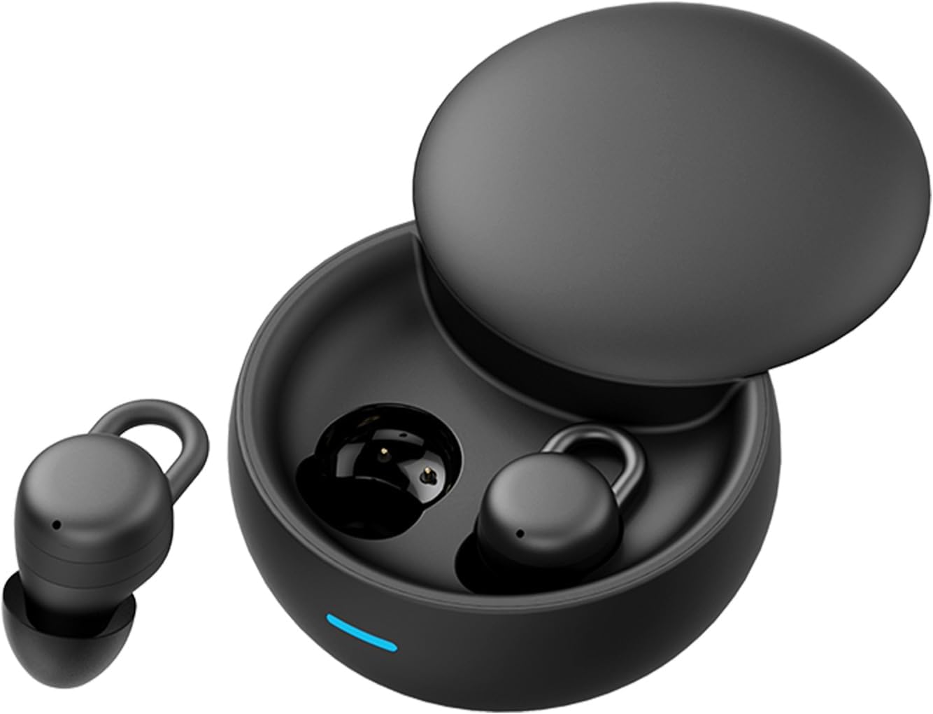 Xmenha Invisible Sleep Earbuds for Side Sleepers Wireless Small Invisible Earbuds for Small Ear Canals Mini Hidden Sleeping Earbuds Headphones Earphones for Sleep Bluetooth Discreet Ear Buds