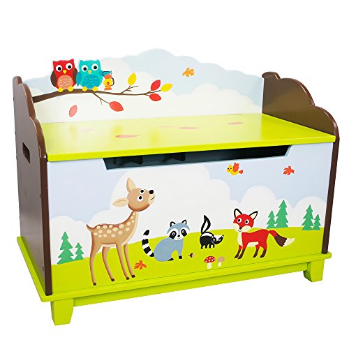 Fantasy Fields by Teamson Enchanted Woodland Toy Box, Blau/Grün