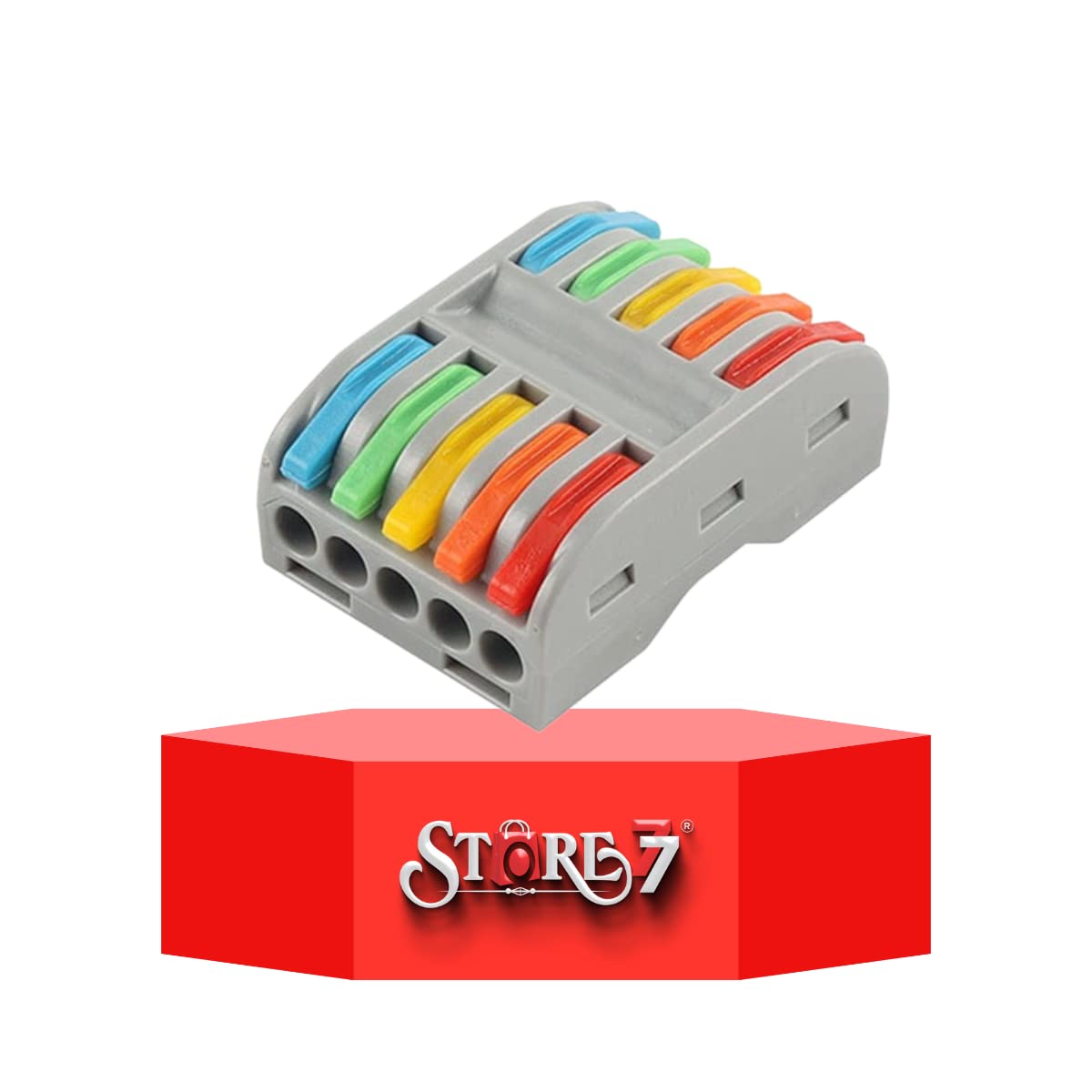 STORE77® 5Pcs Compact Lever Wire Nut Connector (5 in 5 Out), Splicing Wire Connector, Universal Quick Wiring Cable Connection Push-in Conductor. (B0B7DMKC9D) Amazon Price History, Amazon Price Tracker