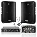 IBIZA SOUND LIGHT Pack Sono 2160W Total Ibiza Sound 2 Enceintes 2x600w - Ampli Ventilé 2x480w - Table de mixage - Câblage - Idéal Bar Salle des fêtes