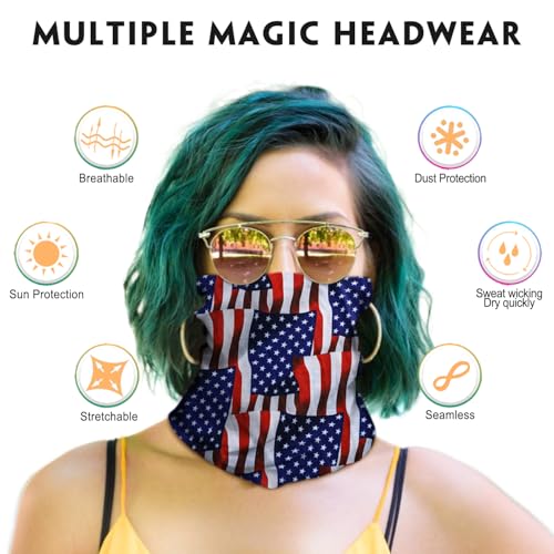 Image of Venswell Neck Gaiter Face Mask Men Women,Seamless Bandana Rave Face Cover Scarf Mask,Balaclava,Headband, Head Wrap,Headwear