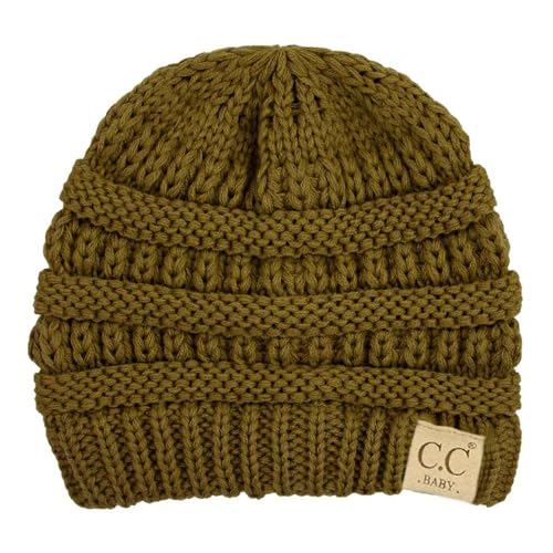 Image of C.C Babies' Winter Knit Plain Cuff Skull Cap Beanie Hat