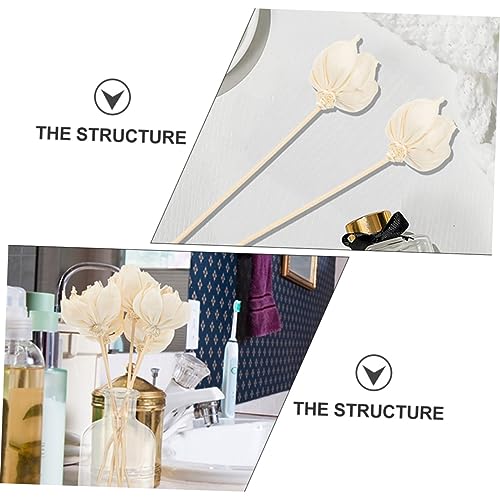 3 varillas difusoras flor secas peonía aroma para hogar miniatura 4