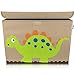 Lifeney Aufbewahrungsbox Kinder groß 51 x 36 x 36 I Spielzeugkiste I Kiste mit Deckel für Kinderzimmer I Aufbewahrungsboxen mit Deckel I Spielzeugaufbewahrung (Dino)