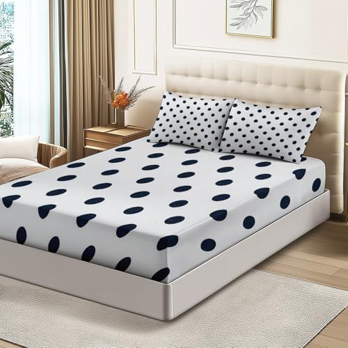 Drap housse 140x200 Arts Décoratifs en microfibre brossée premium - 3