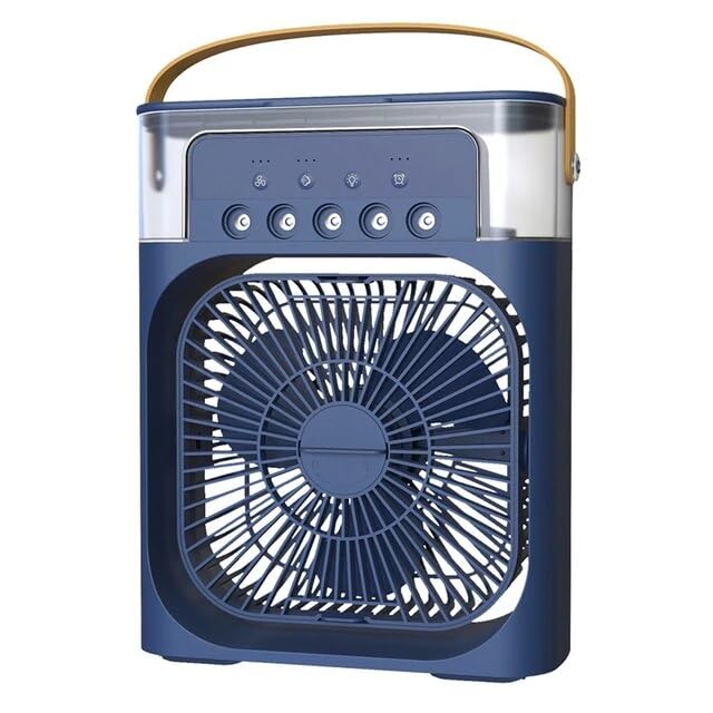 Mabron (Amazing 15 Years Warranty) Personal Air Cooler, Portable Air Conditioner Fan, Mini Evaporative Cooler with 7 Colors LED Light, 1/2/3 H Timer, 3 Wind Speeds_Multicolor-picture-21