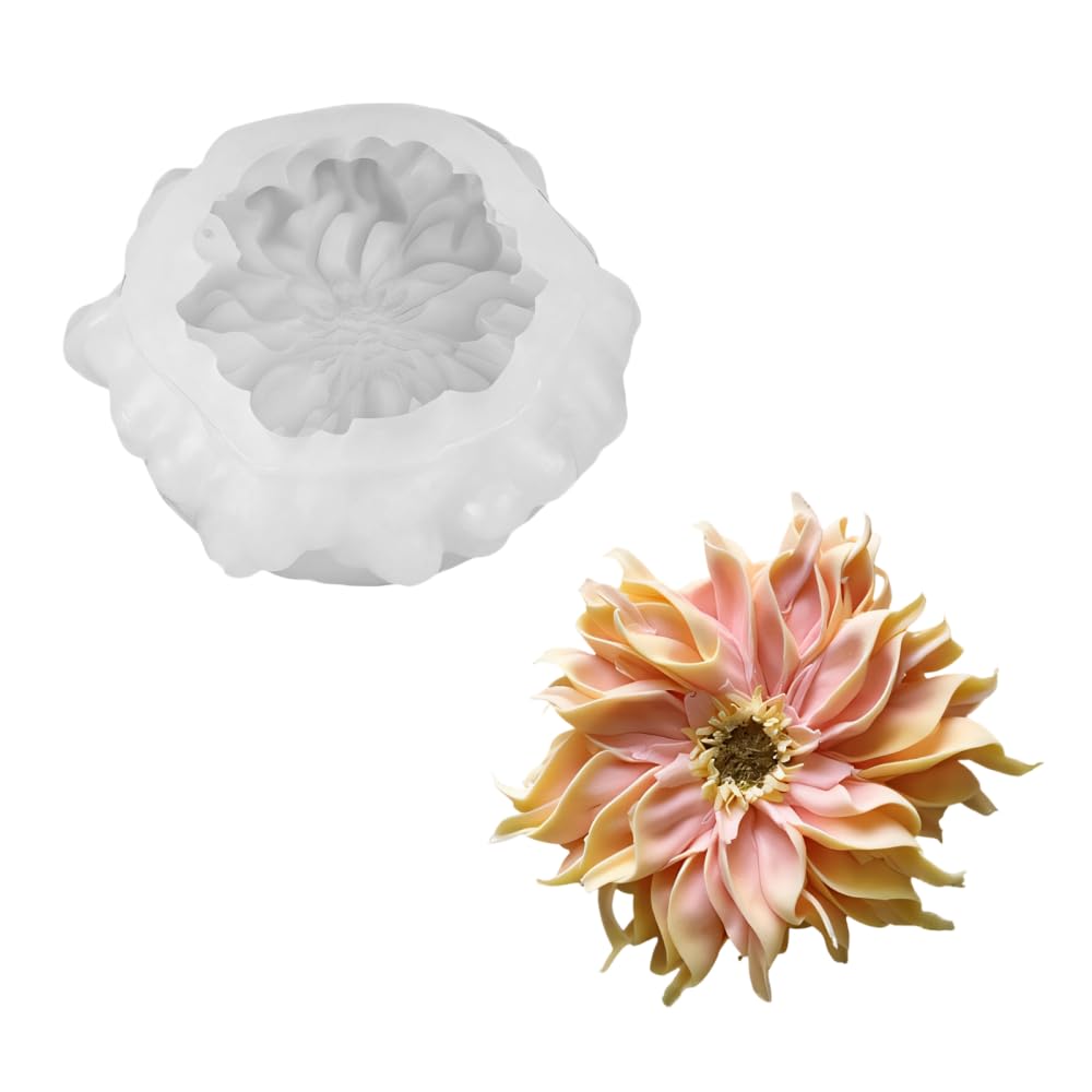 Moule floral en silicone 3D pour bougies et savons artisanaux