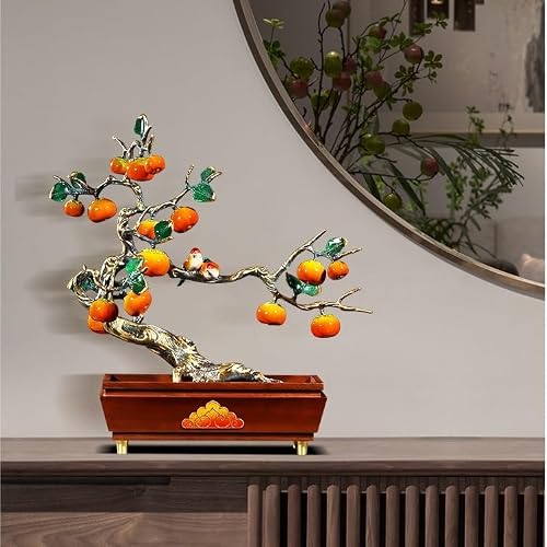 Xilin-872 Feng Shui ozdoby z drzewa khaki, posąg Fengshui na bogactwo i szczęście, symbol szczęścia rzeźba, dekoracja domu posąg Feng Shui