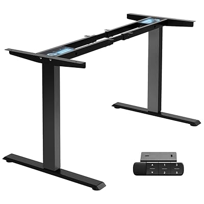 TOPSKY Dual Motor Electric Adjustable Standing for up to 70.8”x31.5” Table Tops, 225 lbs Weight Capacity, Computer Desk for Home and Office (Black Frame only)