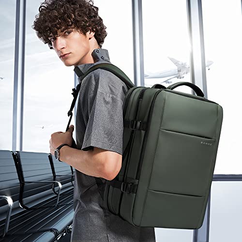 Image of BANGE Carry-on Backpack, 45L Expandable Travel Backpacks,Weekend Backpack Briefcase,Waterproof Laptop Backpack Fits For 17.3 inch Laptop