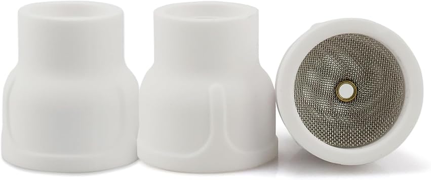 #12 Ceramic Cup White TIG Welding Cup with 3/32 Diffuser 3 Pack