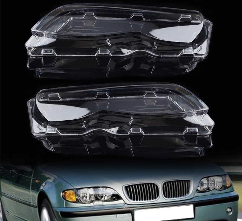 Couvercle phare pour Série 3 E46 Facelift 2002-2005 berline de remplacement transparent - 2