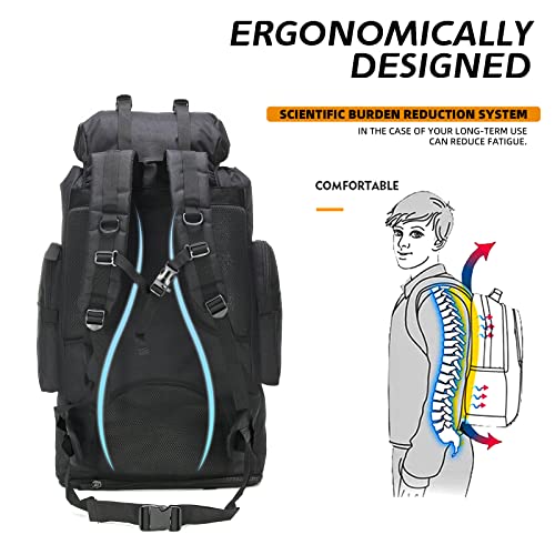 Hongxinghai 70L/100L Hiking Camping Backpack Molle Rucksack Waterproof Daypack For Traveling #TOP7