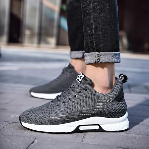 Image of BMINFEE Men's Invisible Height Increasing Elevator Shoes Lightweight Sport Shoes Height-Boosting Breathable Lace up Sneakers 2.4 Inches