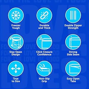 Ziploc Gallon Freezer Bags, Food Storage, Stand-Up Bottom, 66 Count — photo 4 of 6