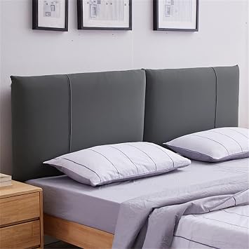 ZZYY Upholstered Headboard Cushion Wall Pillow Headboards Reading Cushion King Size Backrest Rest Pillow Home Bedroom Hotel Sofa Bed Head Cover,K,No headboard 47.2"/120cm