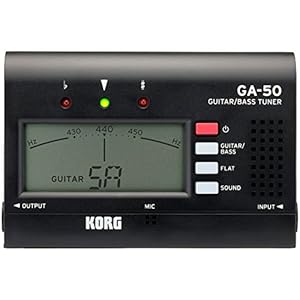 KORG GA-50 Guitar/Bass Hand-Held Pocket Tuner – Black