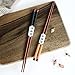 Iuhan® 2 Pairs Handmade Japanese Natural Chestnut Wood Chopsticks Set Value Gift