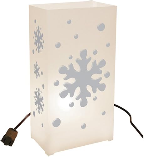 LumaBase 34510 Kit de luminarias eléctricas con LumaBases, copo de nieve - Juego de 10