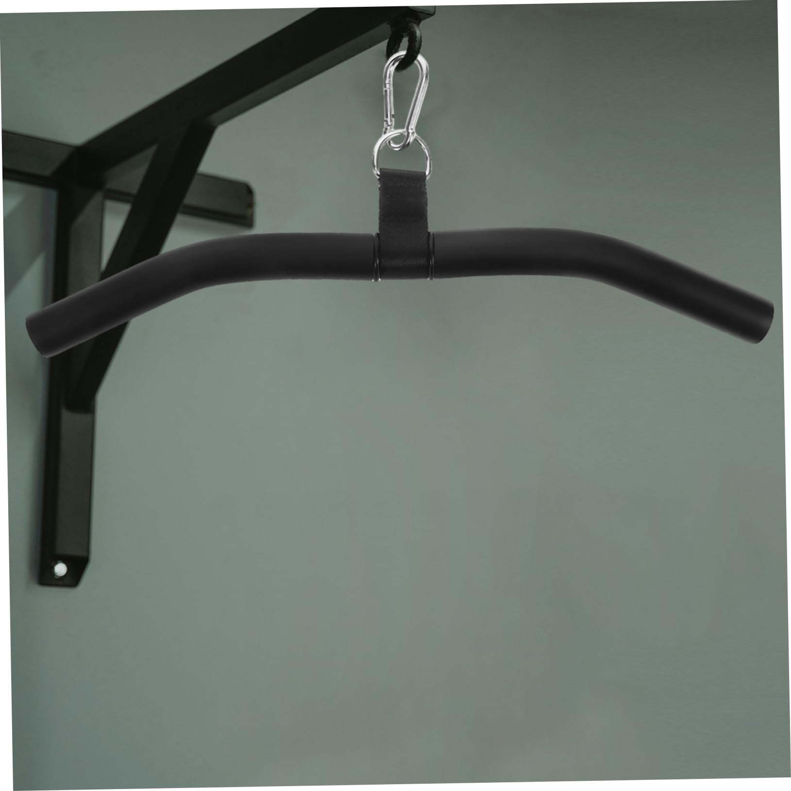 SUPVOX Barra Corta per LAT Machine in Acciaio Nero, Accessorio Fitness
