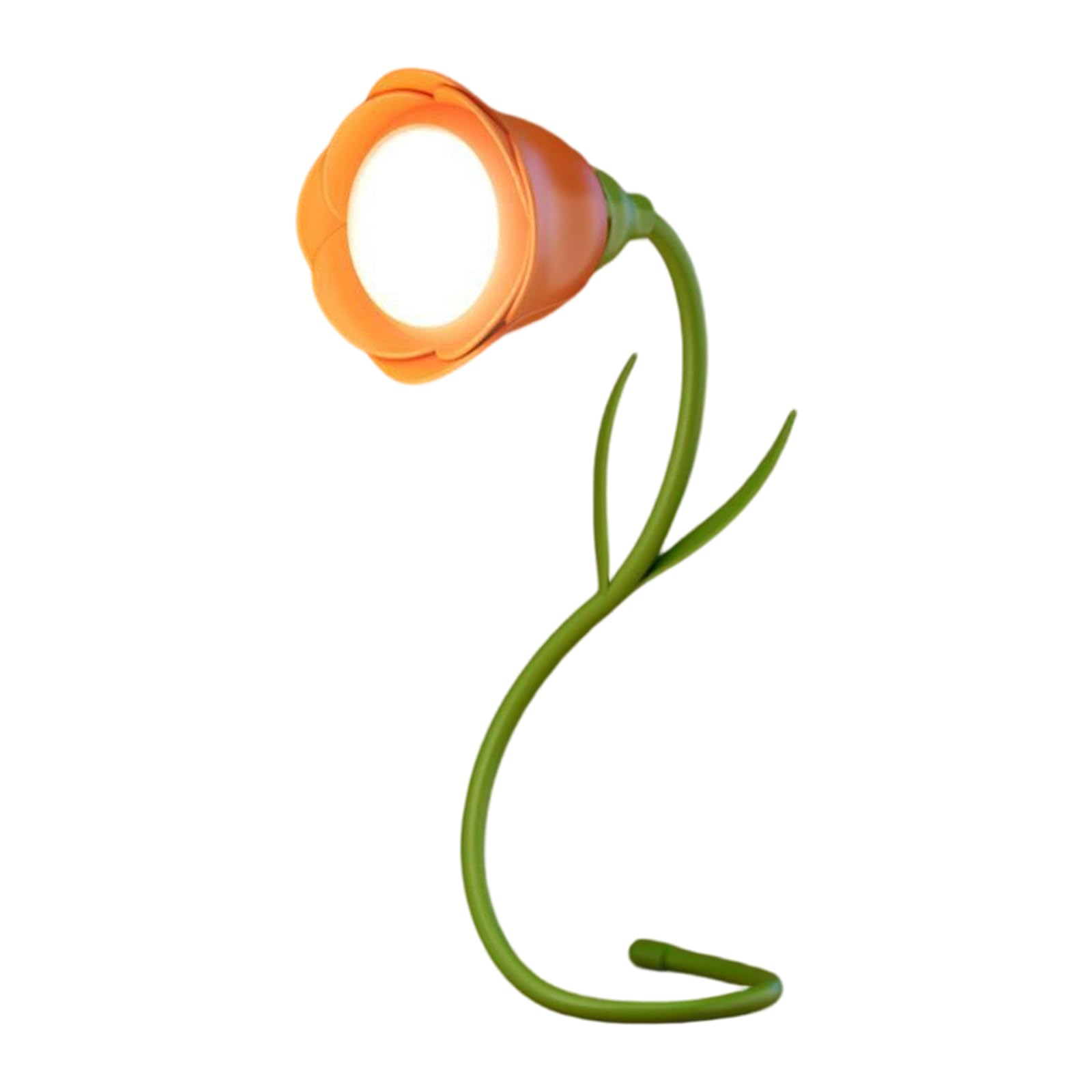 Kaeltsyn Dimmable Room Atmospheres Bedroom Lights Rechargeable Flower LED Desk Lamp Ornament Night Light Enduring Bendable Night Light