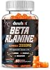 Gomitas de Beta Alanina 2000mg para Recuperación Muscular, Sin Azúcar, Veganas, 60 | Suplemento de Aminoácidos 4 en 1 con Glicina, TMG y Vitamina B6 para Adultos, Sabor Naranja, 60 Gomitas 2