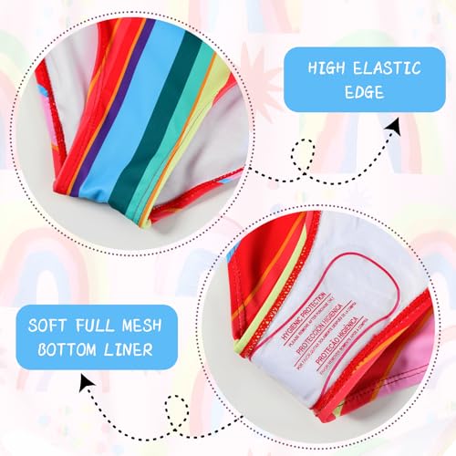 Image of Girls One Piece Swimsuit, Quick Dry Cute Bathing Suit for Kids, Comfortable Swimwear for Beach for 5-12 Years