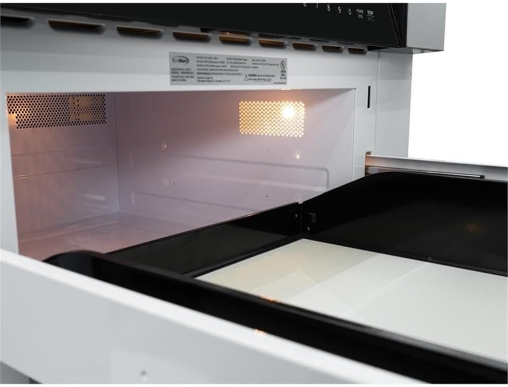 Pemberly Row 30" Microwave Drawer, 1.2 cu. ft. Capacity, Stainless Steel Finish, Top Control Panel, Built-in Installation, 1000 Watts Power, Auto Cook Menu, Under Counter Kitchen Appliance