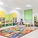 Gertmenian Smithsonian Rug ABC Alphabet Learning Carpets Bedding Play Mat Classroom Decorations Cute Animal Area Rugs 8x10 (40643)