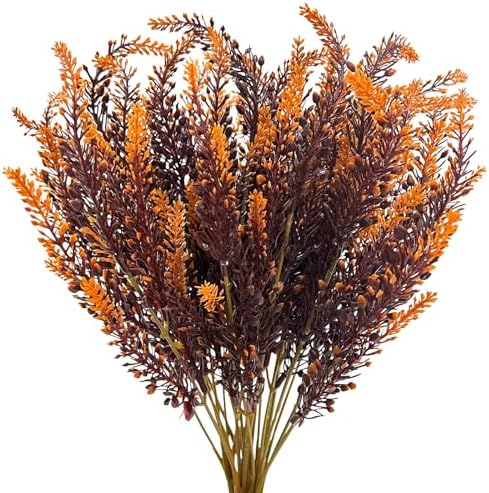 TURNMEON 10 Bundles Artificial Fall Flowers for Outdoors Fall Dec...