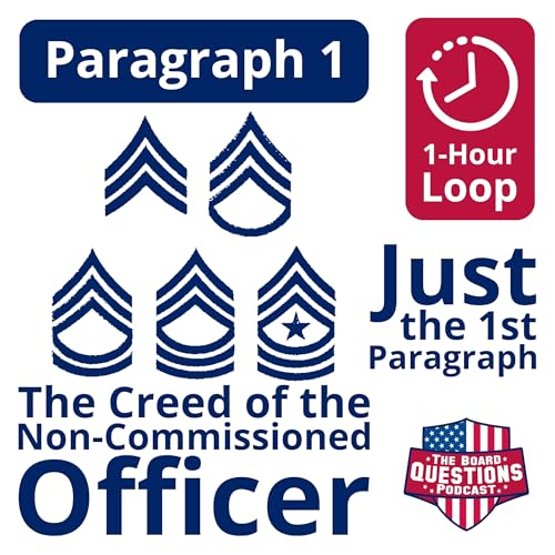 1st Paragraph of The Creed of the NCO (1-hour loop)