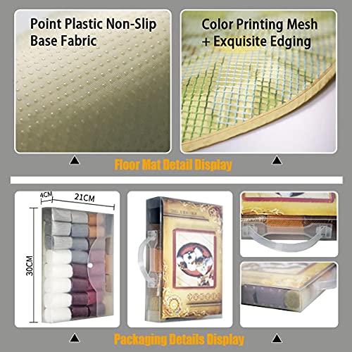 Large Size Latch Hook Rug Kits For Adults And Children 43.3 X 29.5 Inch Diy Needlework Crocheting Rug Kit With Color Preprinted Pattern #TOP3