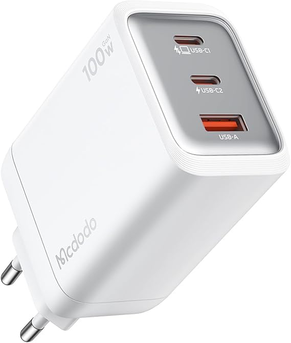 Mcdodo CH-0120 GaN Serie 100W 2C1A Mini GaN Şarj Cihazı (EU Plug – Beyaz)