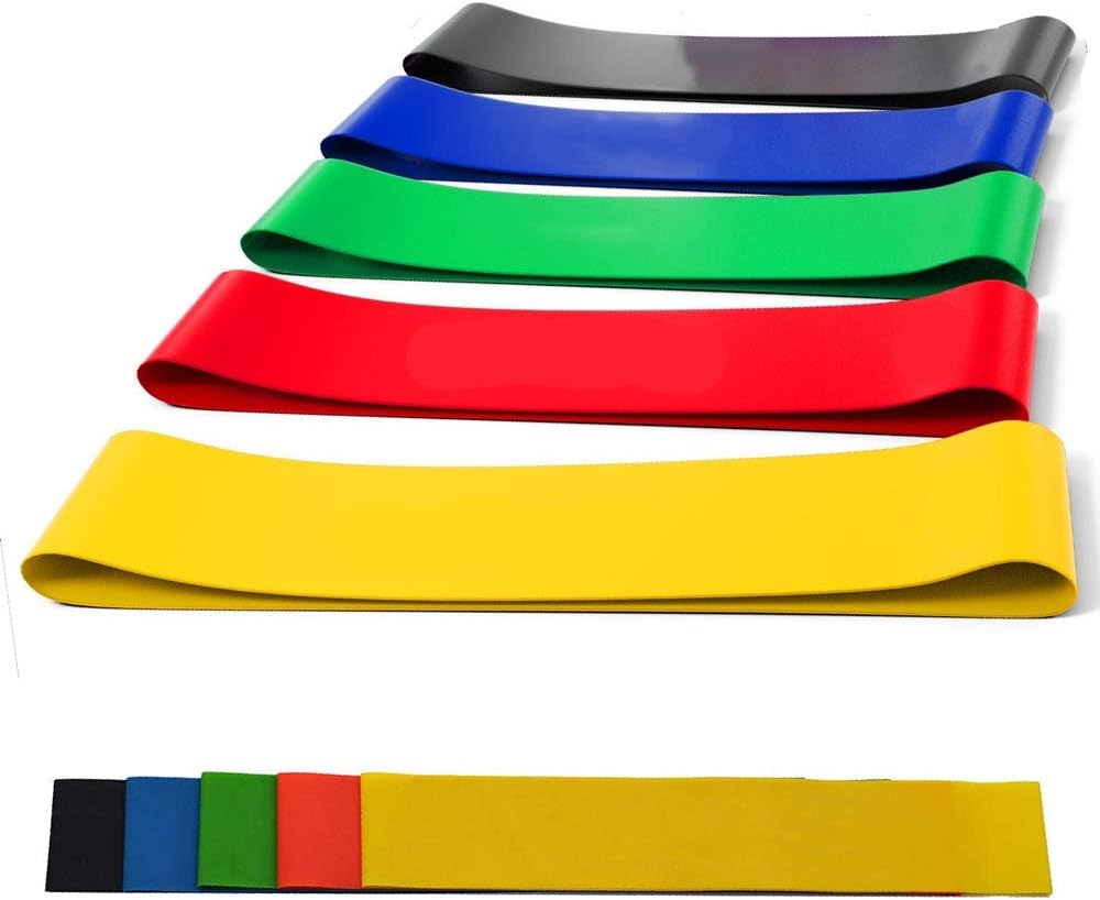OUTLETISSIMO® Set of 5 Elastic Bands Resistance Band for Fitness Yoga Crossfit 30 x 5 cm - Image 5