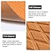 WOOWAVE EVA Foam Boat Flooring Decking Sheet Marine Mat Non-Slip and Self-Adhesive Flooring for Motorboat RV Yacht Kayak Swimming Pool Sea Deck Pad, 94.5x31.5 inch (Teak Diamond)