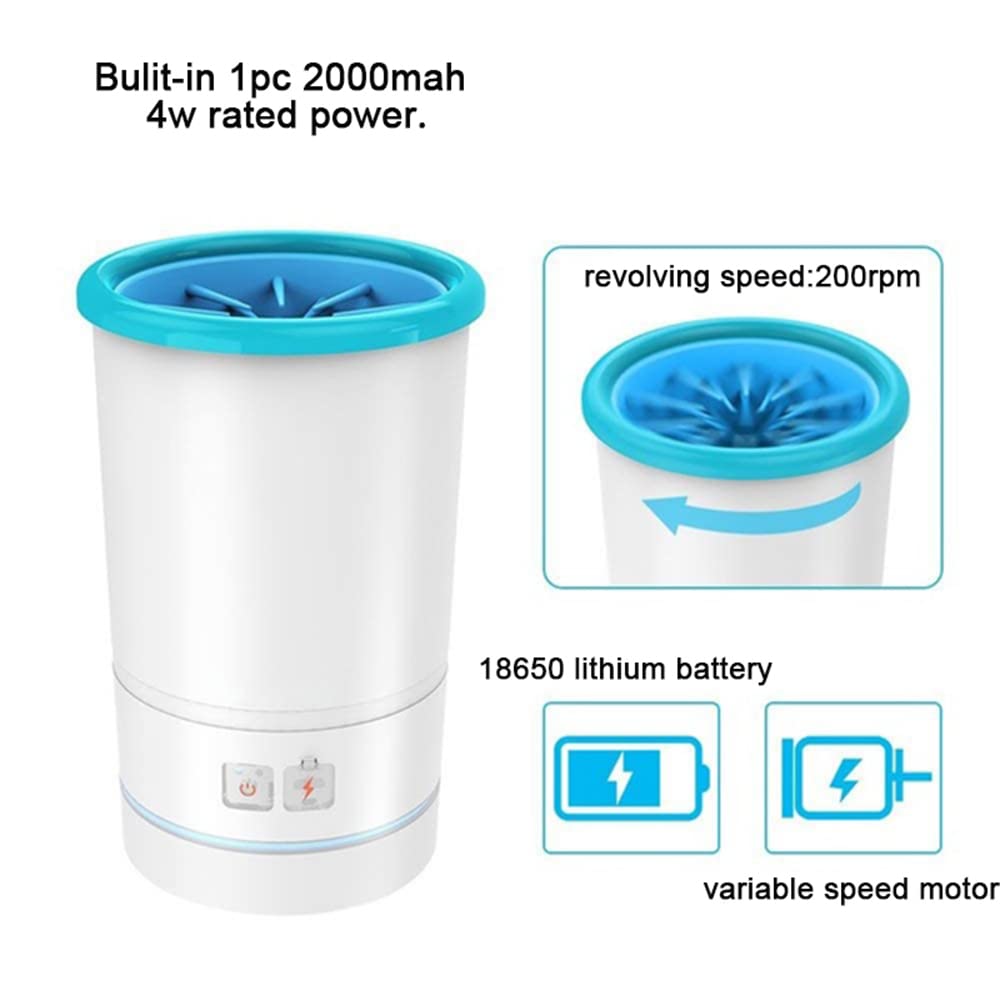 Tasse De Nettoyage Laver Rapidement USB Charge à Faible Bruit Chien Chat Pet Pied Laveuse Patte Nettoyant Automatique électrique Portable Maison