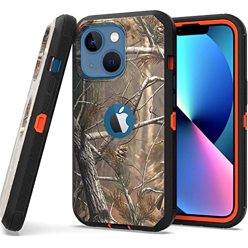 CoverON Rugged Designed for Apple iPhone 13 Mini Case, Heavy Duty Military Grade Phone Cover - Camo