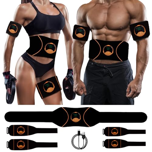 sielife ABS Trainer Muscle Stimulator, EMS Abdominal Toner Belt M...