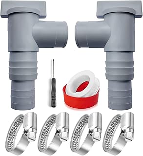 TUIBEIDAMAI Shut-off Valve Pool 32 mm, Pool Stopcock 32 mm, Shut-off Valve Pool 32 mm to 38 mm, Pool Connection Set 32 mm, Pool Valve 32 mm, Pool Maintenance Accessories for Above Ground Pool and Pool