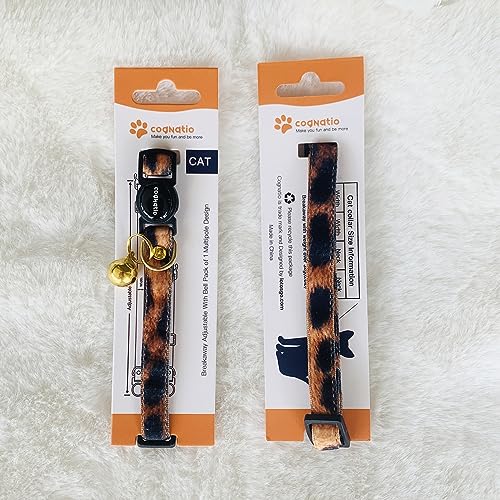 Cognatio Safety Quick Release Cat Collars,Double Velvet with Bell Available in a Range Colors,Perfect for Your Kitty (20-30 cm - Image 2